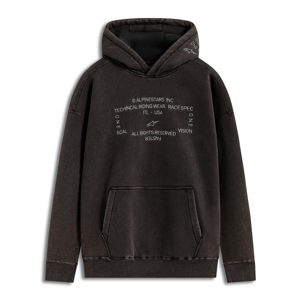 알파인스타즈 후디 INFINITE WASHED OVERSIZED WASHED BLACK