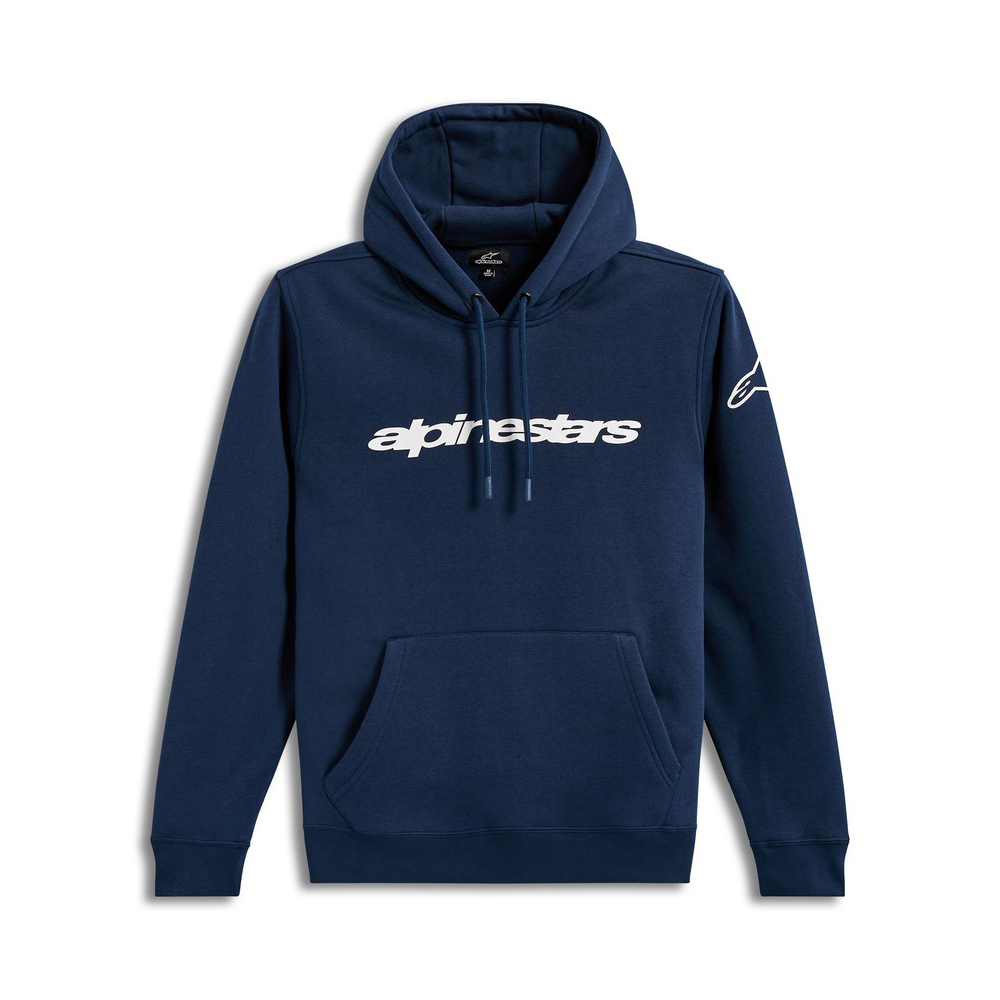알파인스타즈 후디 RACE WORDMARK NAVY/WHITE
