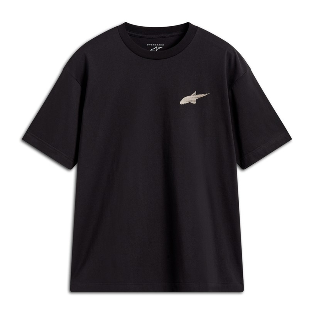 알파인스타즈 티 CHECKBACK OVERSIZED SS CSF BLACK