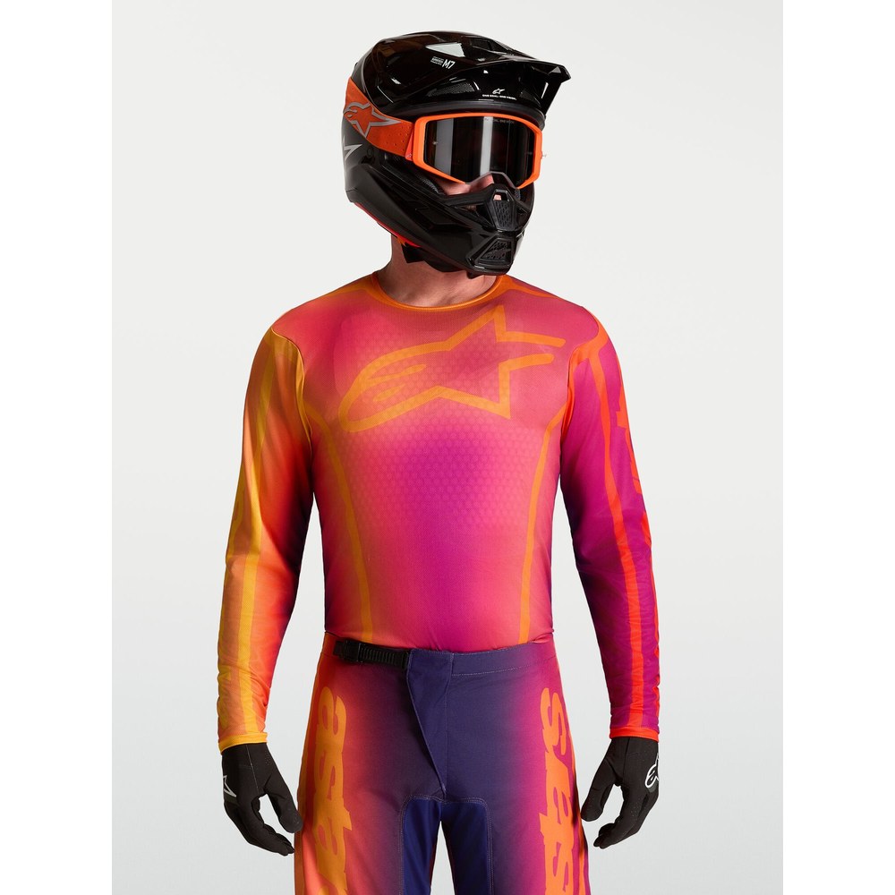 알파인스타즈 져지 FLUID KEPLER DARK PUR ORANGE