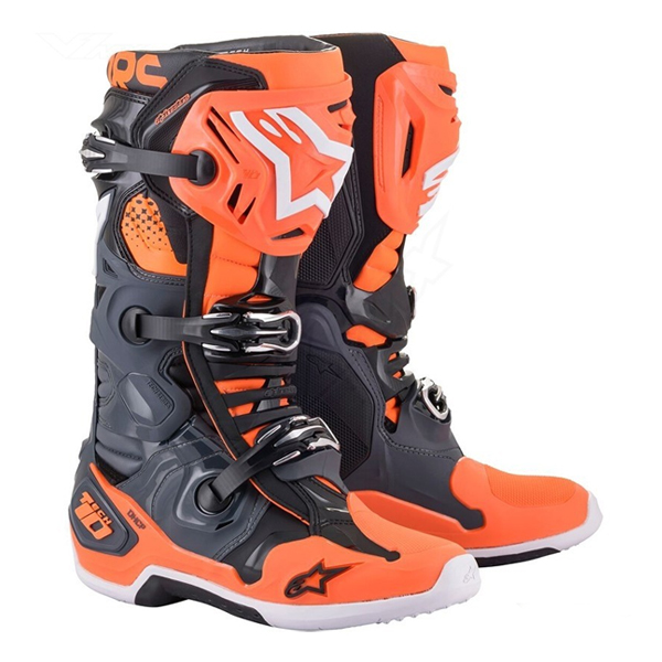 알파인스타즈 부츠 TECH-10, COOL GRAY ORANGE FLUO