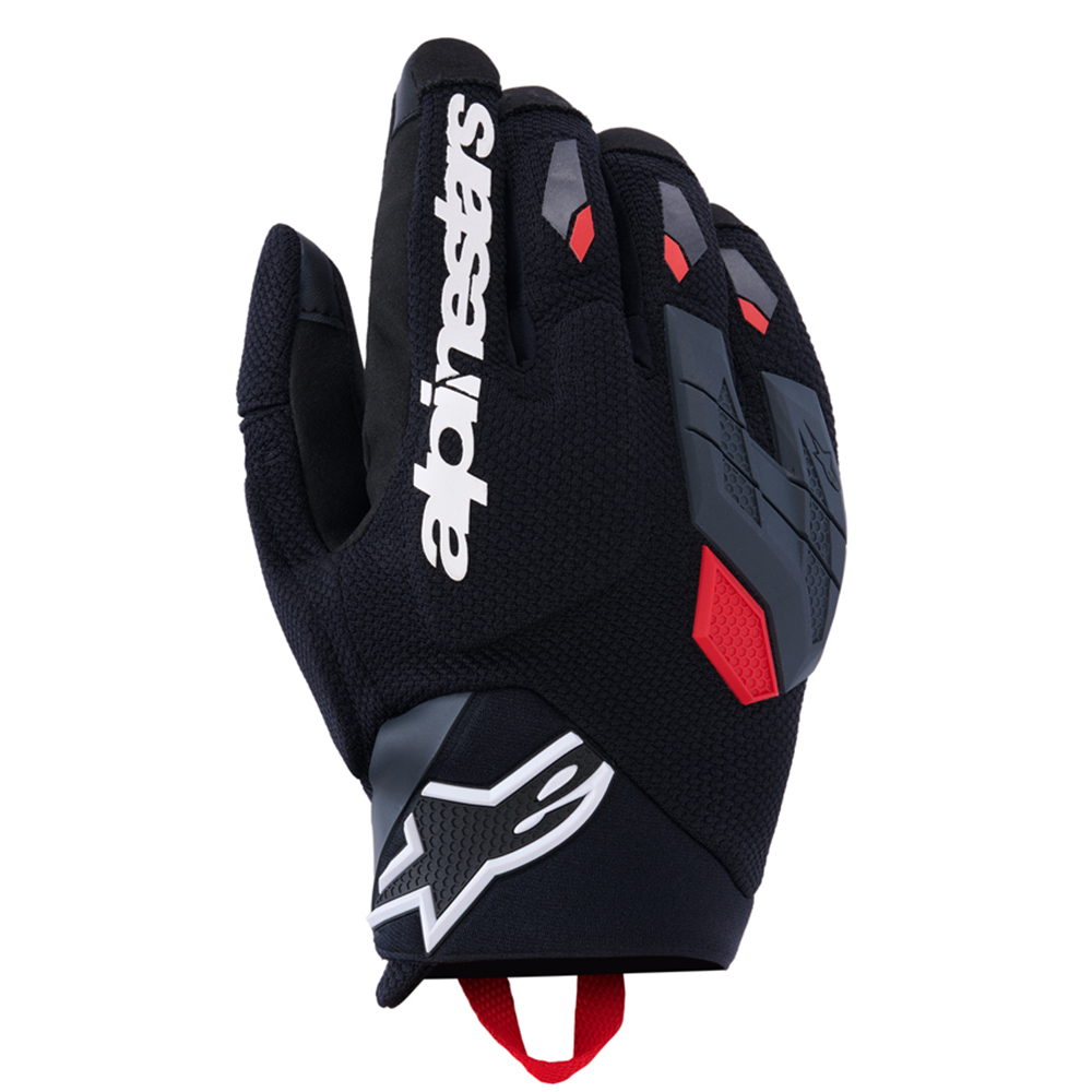 알파인스타 DURACK 장갑 BLACK DEEP GRAY BRIGHT RED