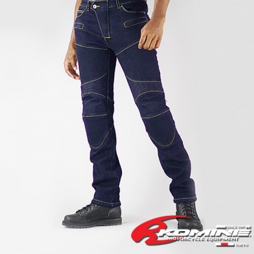 코미네 슈퍼슬림 방한 기모 라이딩진 WJ-921S WASH BLUE