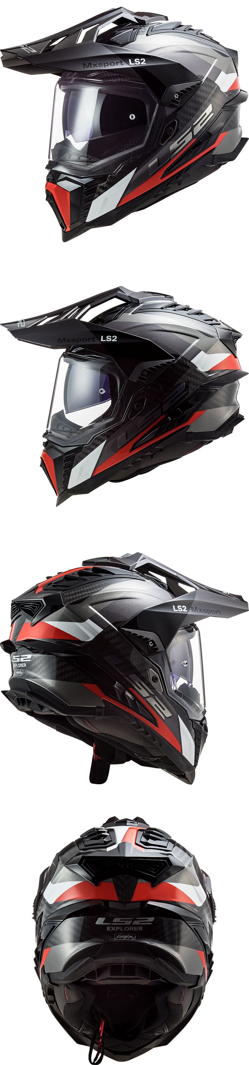 LS2 헬멧 MX701 C EXPLORER FRONTIER G.TITANIUM RED