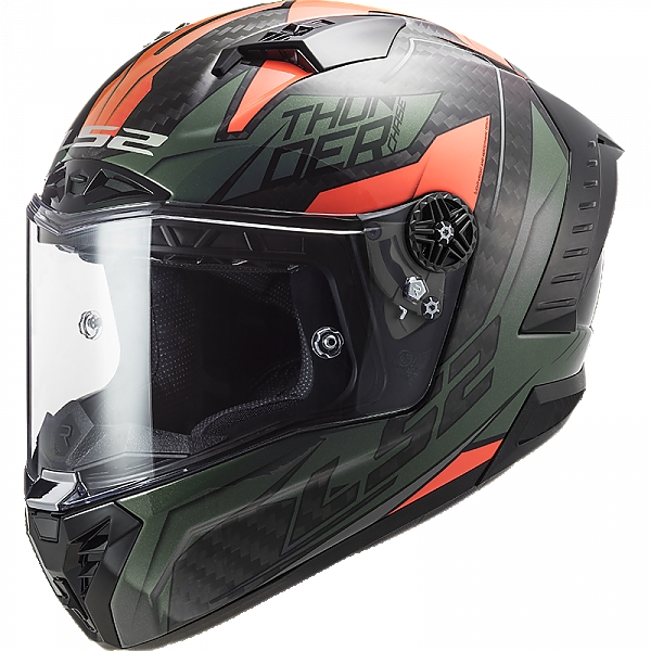 LS2 FF805 THUNDER 헬멧 CHASE GLOSS 그린 오렌지