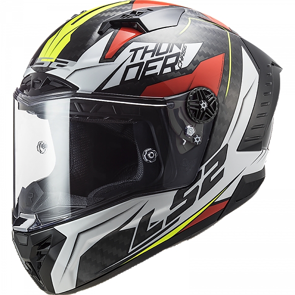 LS2 FF805 THUNDER 헬멧 CHASE 유광 화이트 레드