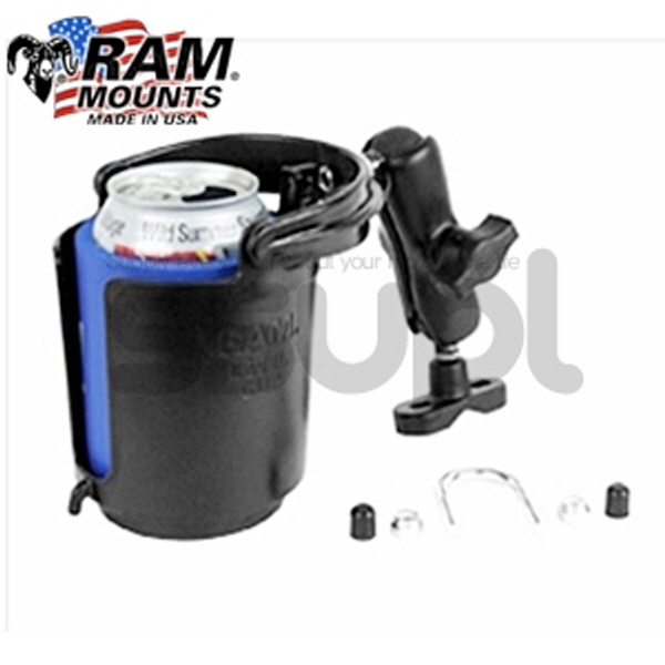램마운트 음료수 컵 오토바이, 자전거 거치대(알루미늄)(거치대용도) RAM-B-149-132