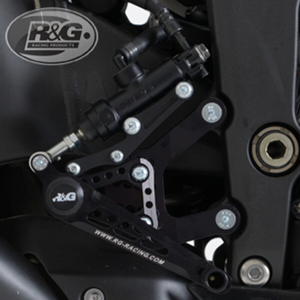 [해외] R&G 가와사키 ZX6-R 07-17 (레이스버전) (race gearbox, not ABS) 조절식 백스텝 RSET18BK