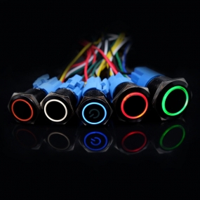 TOW LED스위치 19파이 블랙