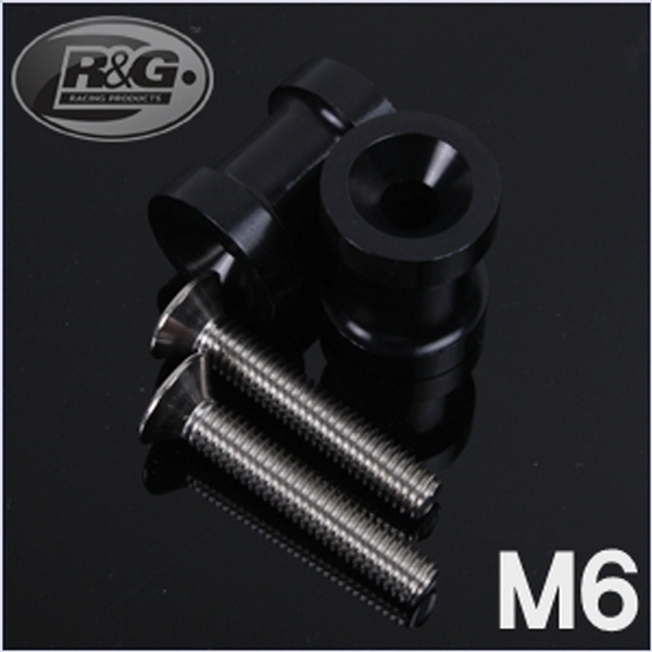 R&G M6/블랙 후크볼트(1조) PB00M6BK