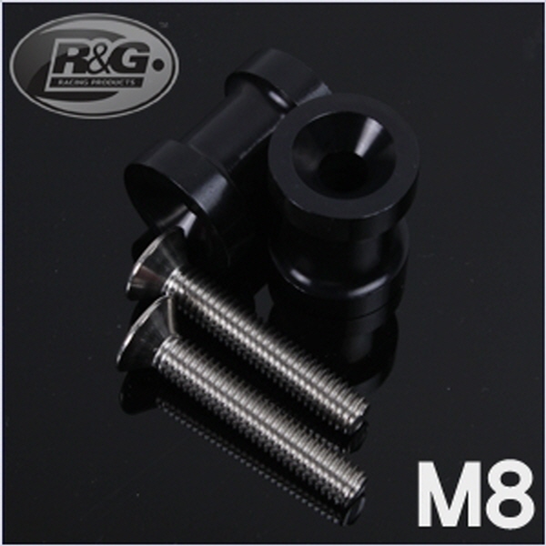 R&G M8/블랙 후크볼트(1조) PB00M8BK