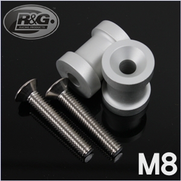 R&G M8/실버 후크볼트(1조) PB00M8SI