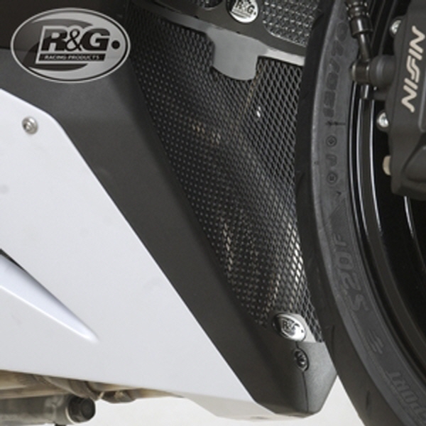 [해외] R&G 가와사키 ZX6R 13-18 다운파이프 그릴(블랙) DG0013BK