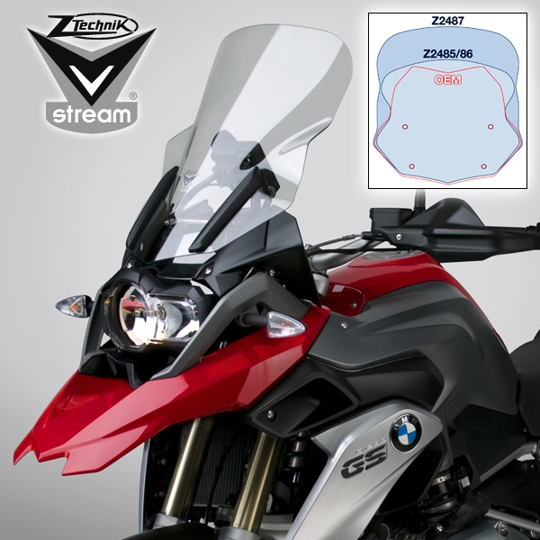 제트테크닉 BMW R1200GS 13-18, R1250GS 19이상 투어링 윈드스크린 Z2487