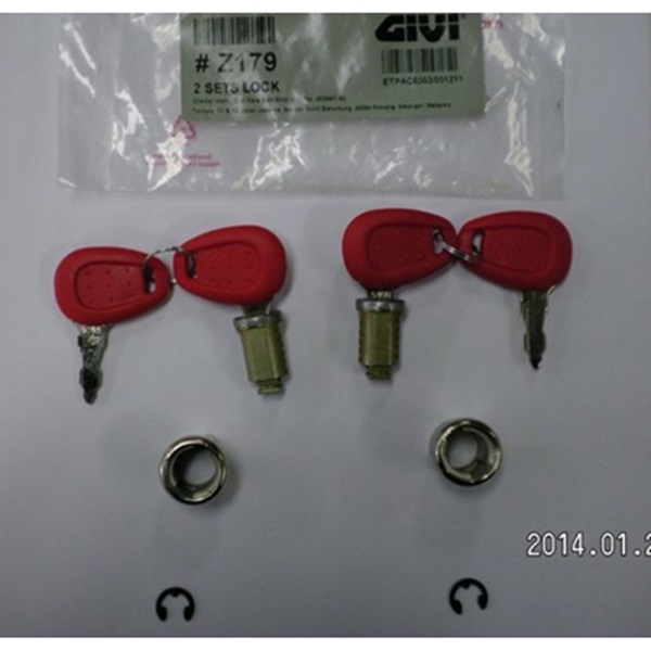 GIVI E21/E22 전용 셋트 (키4 + 실린더2)