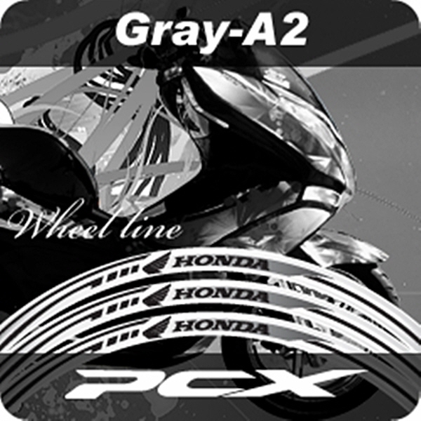 MOTOSTK 고급 4D 휠 스티커 혼다 PCX-A2