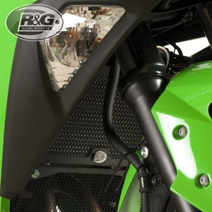 [해외] R&G 가와사키 Z250/300 라디에이터가드(블랙) RAD0139BK