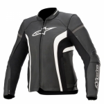 알파인스타즈 자켓 STELLA KIRA V2 LEATHER JKT, BLACK WHITE