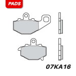 [브렘보] 가와사키 ZX-10R 04-10 브레이크 패드 (뒤) 07KA16SP