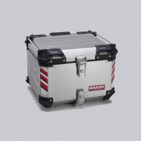 하디 HD55L 알루미늄 탑박스 55리터 메탈실버 등받이 포함