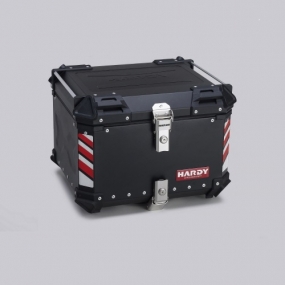 하디 HD55L 알루미늄 탑박스 55리터 메탈블랙 등받이 포함