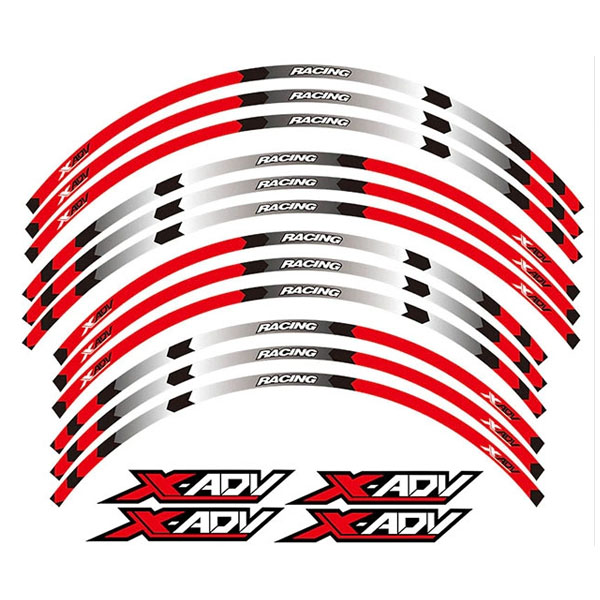 MSR 혼다 XADV 휠스티커 레드