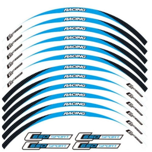MSR BMW GT650 휠스티커 블루