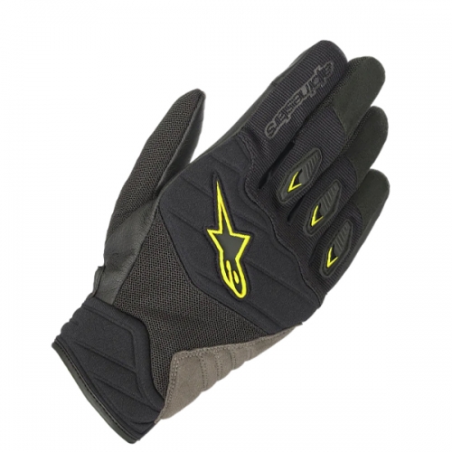 알파인스타즈 장갑 SHORE GLOVES, BLACK YELLOW FLUO