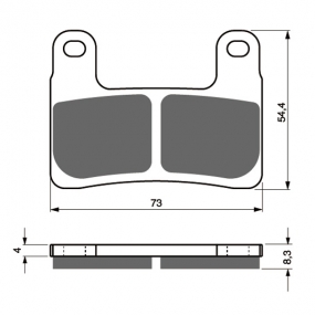골드프렌 BMW R1250RT 19이상 앞 브레이크패드 G397-S33