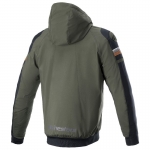 알파인스타즈 자켓 SEKTOR V2 TECH HOODIE, FOREST BLACK ORANGE FLUO