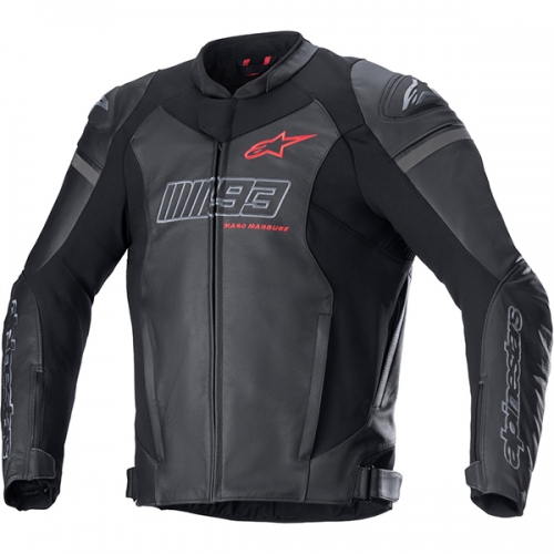 알파인스타즈 자켓 MM93 TRACK LEATHER JACKET BLACK BRT RED
