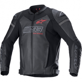 알파인스타 자켓 MM93 TRACK LEATHER JACKET BLACK BRT RED