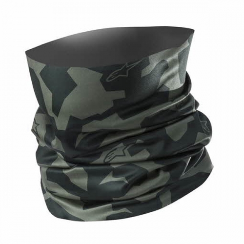 알파인스타 넥튜브 마스크 CAMO NECK TUBE MILITARY GREEN BLACK OS