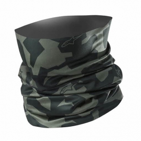 알파인스타즈 넥튜브 마스크 CAMO NECK TUBE MILITARY GREEN BLACK OS