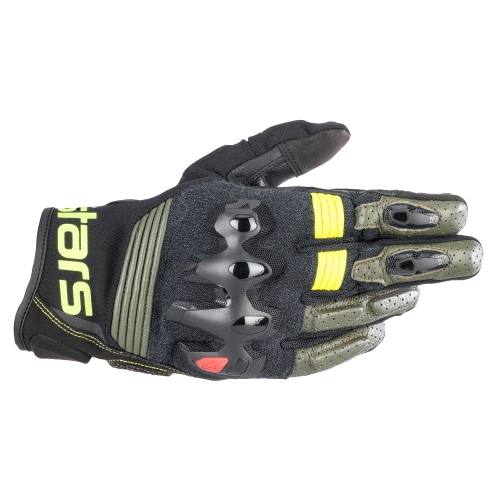알파인스타즈 장갑 HALO LEATHER GLOVES FOREST BLACK YELLOW