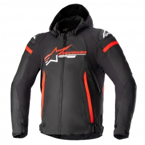 알파인스타즈 자켓 ZACA 방수 BLACK BRIGHT RED WHITE