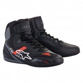 알파인스타 부츠 FASTER-3 RIDEKNIT BLACK GRAY BRIGHT RED