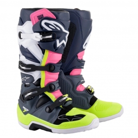 알파인스타 부츠 TECH-7, DARK GRAY DARK BLUE PINK