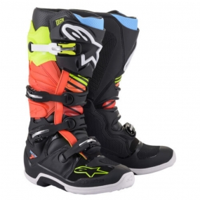 알파인스타 부츠 TECH-7, BLACK YELLOW FLUO RED