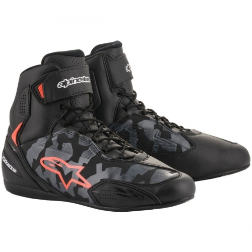 알파인스타즈 부츠 FASTER-3 SHOES BLACK GRAY CAMO RED