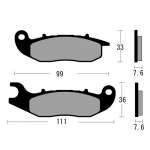 베스라 PCX125 ABS 21이상 브레이크패드 앞 MD181