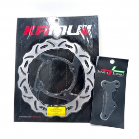 카무이 혼다 헌터커브125 256mm 웨이브디스크+써포터 세트 10095