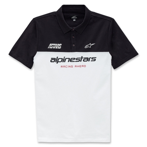 알파인스타즈 티셔츠 PADDOCK POLO 화이트블랙