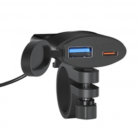 MSR 범용 USB 시거잭 듀얼포트 충전기 핸들형 브라켓 포함