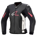 알파인스타즈 가죽 자켓 GP PLUS V4 여성용 BLACK WHITE DIVA PINK
