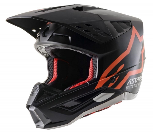 알파인스타즈 헬멧 S-M5 COMPASS BLACK ORANGE FLUO