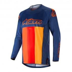 알파인스타 져지 TECHSTAR VENOM JERSEY D.BLU/RED/TANGERINE