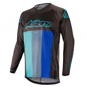 알파인스타 져지 TECHSTAR VENOM JERSEY B/TURQ/BLU