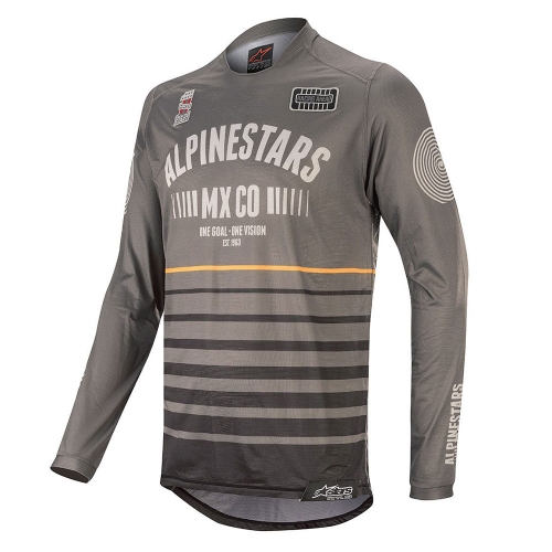 알파인스타즈 져지 RACER TECH FLAGSHIP JERSEY D.GRY/B/ORG
