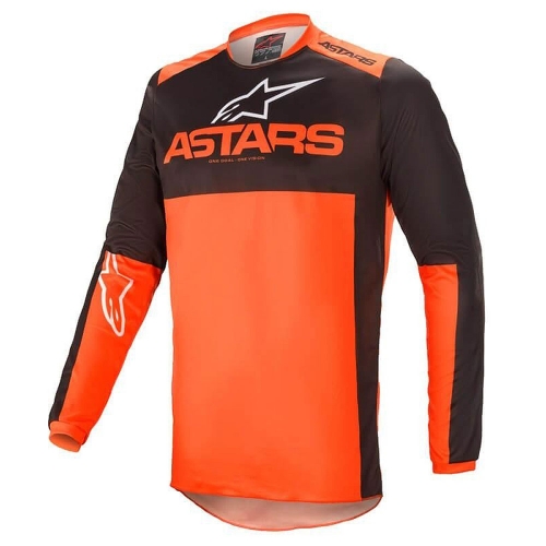 알파인스타즈 져지 FLUID TRIPPLE JERSEY BLACK ORANGE